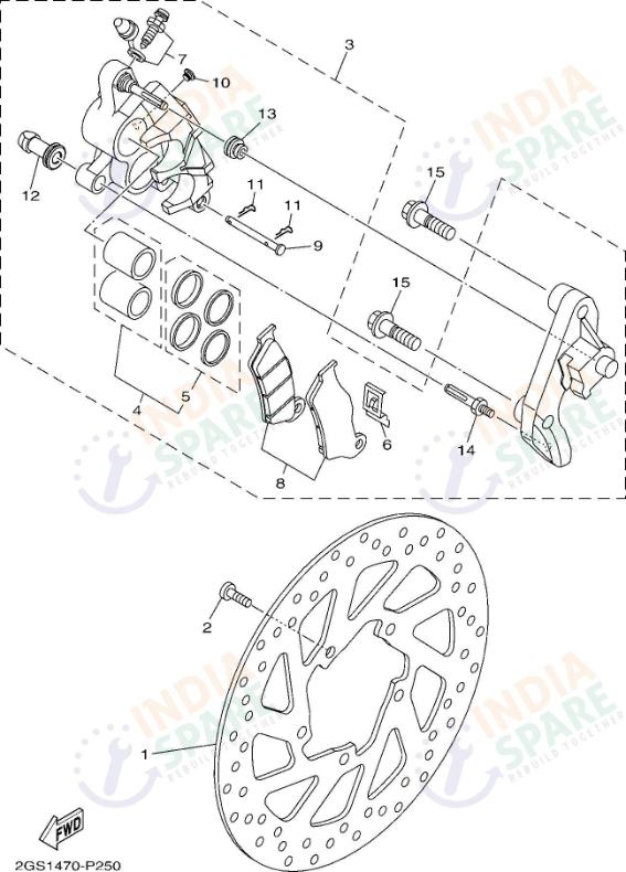 FRONT BRAKE CALIPER